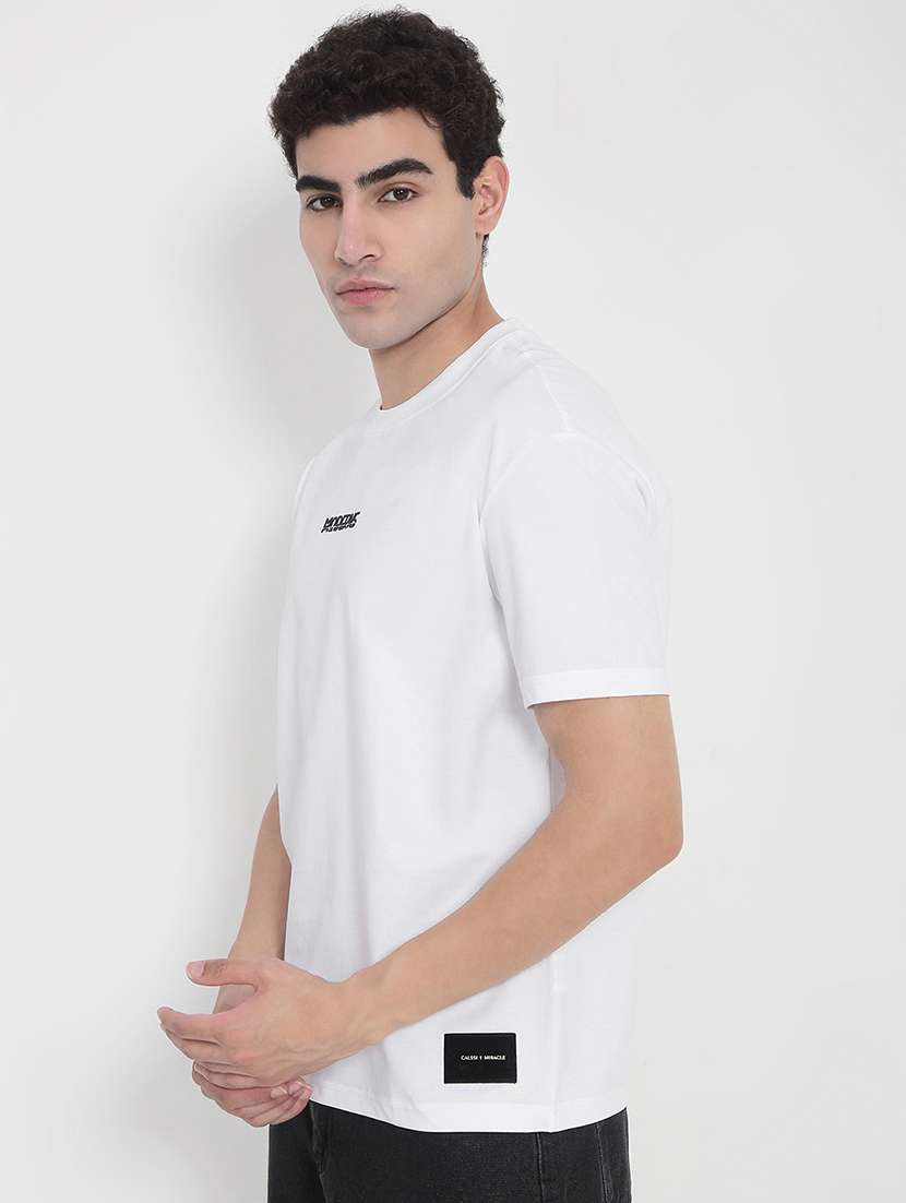 men solid short sleeves loose fit t-shirt - 21923912 -  Standard Image - 3
