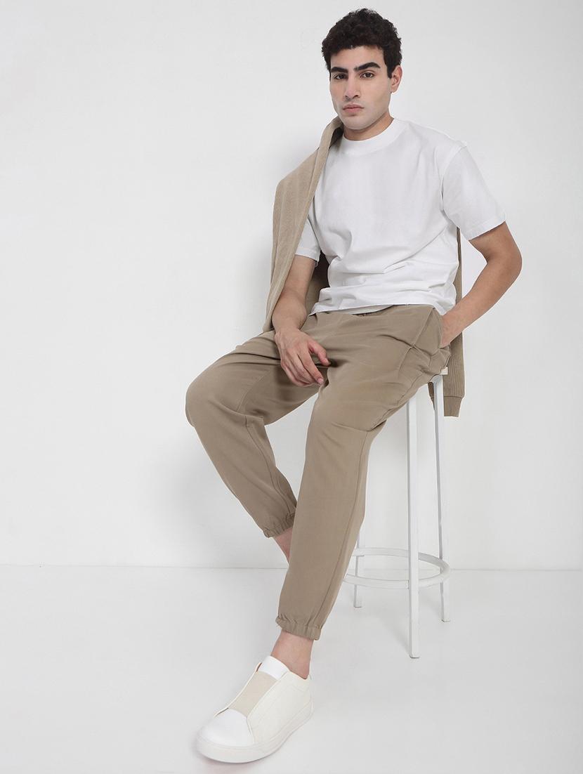 men solid short sleeves regular fit t-shirt - 21923913 - Standard Image - 5