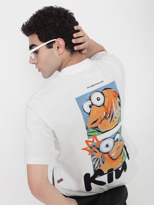 men printed short sleeves loose fit t-shirt - 21923914 - Standard Image - 0