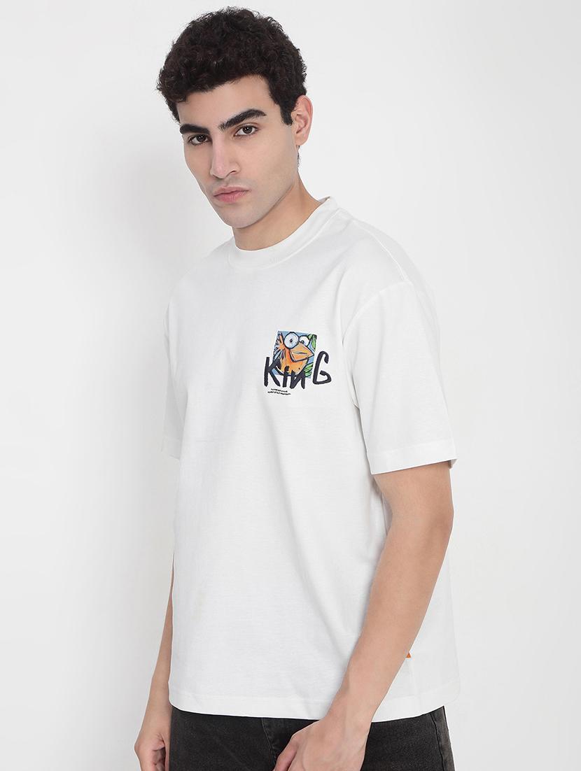 men printed short sleeves loose fit t-shirt - 21923914 - Standard Image - 3