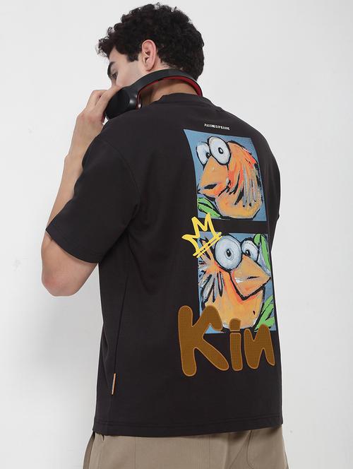 men printed short sleeves loose fit t-shirt - 21923915 -  Standard Image - 0