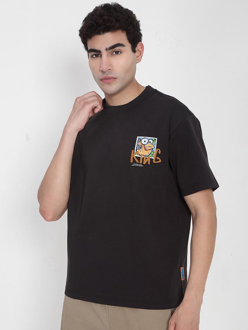 men printed short sleeves loose fit t-shirt - 21923915 - Standard Image - 3
