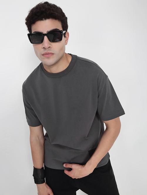 men solid short sleeves loose fit t-shirt - 21923916 -  Standard Image - 0