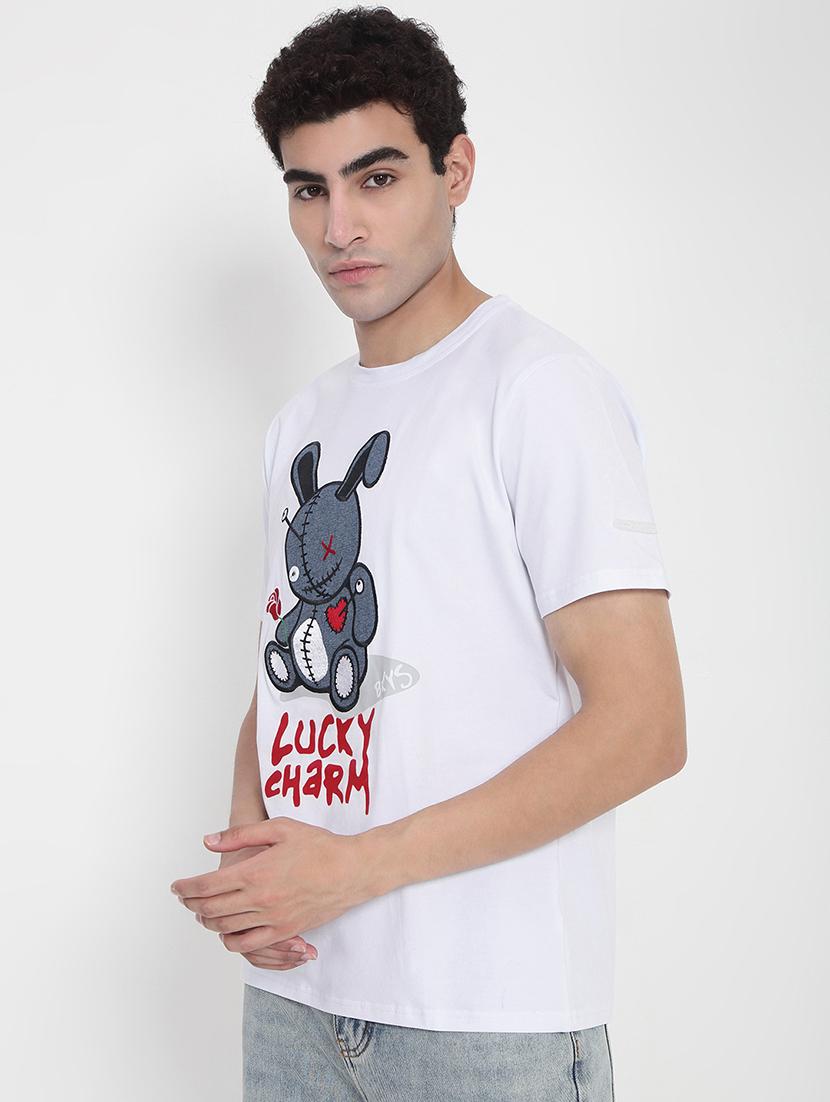 men printed short sleeves regular fit t-shirt - 21923919 - Standard Image - 3