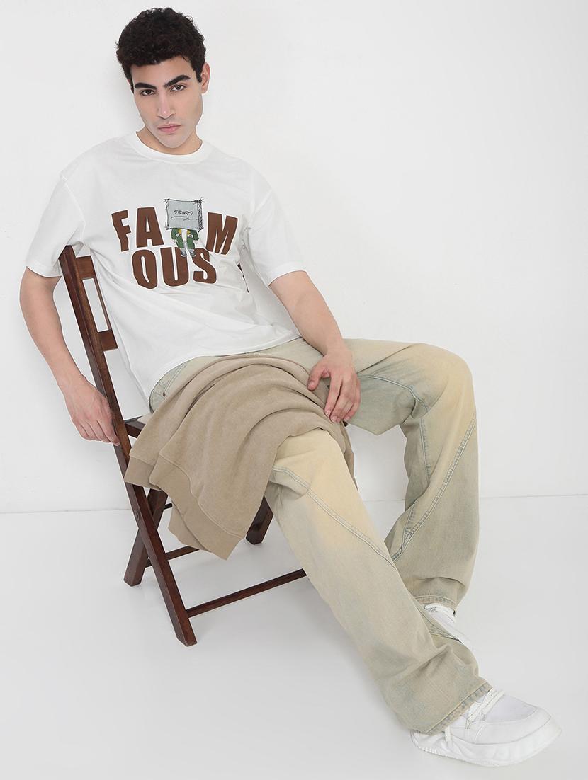 men printed short sleeves loose fit t-shirt - 21923926 - Standard Image - 5
