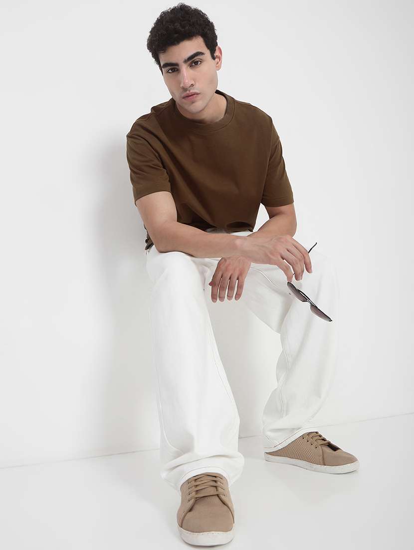 men solid short sleeves loose fit t-shirt - 21923931 -  Standard Image - 5