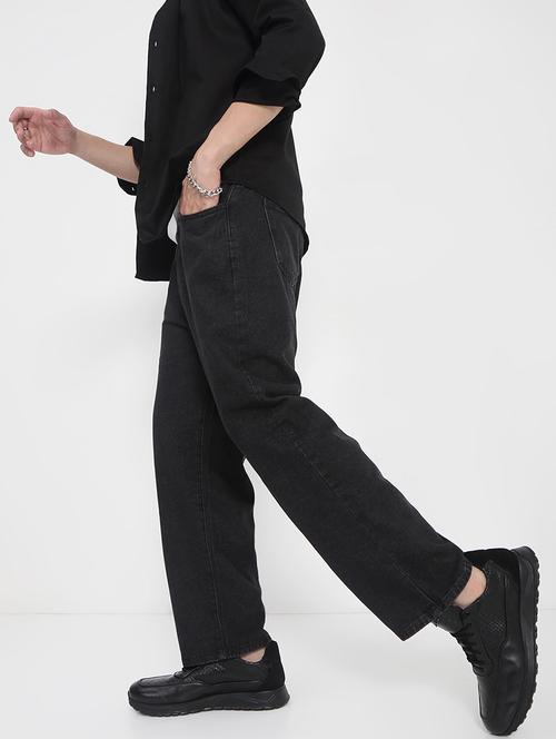 men solid mid rise straight fit jean - 21923942 - Standard Image - 0