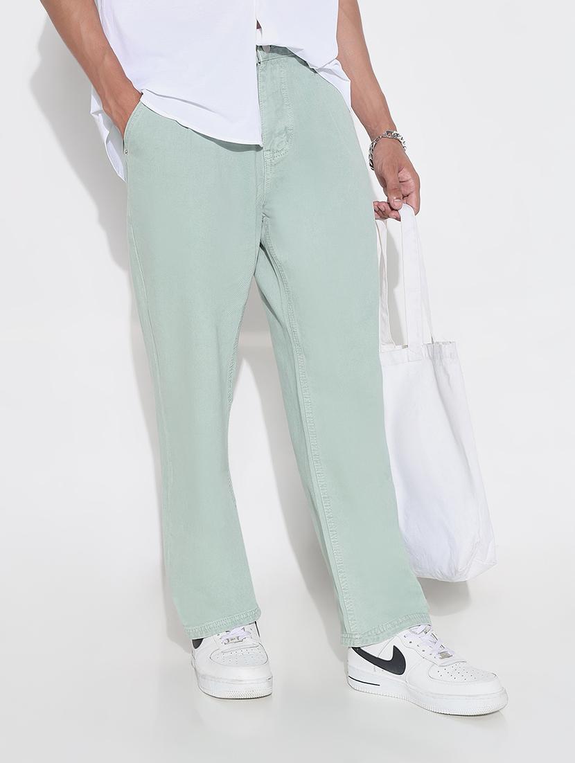 men solid mid rise straight fit jean - 21923943 -  Zoom Image - 0