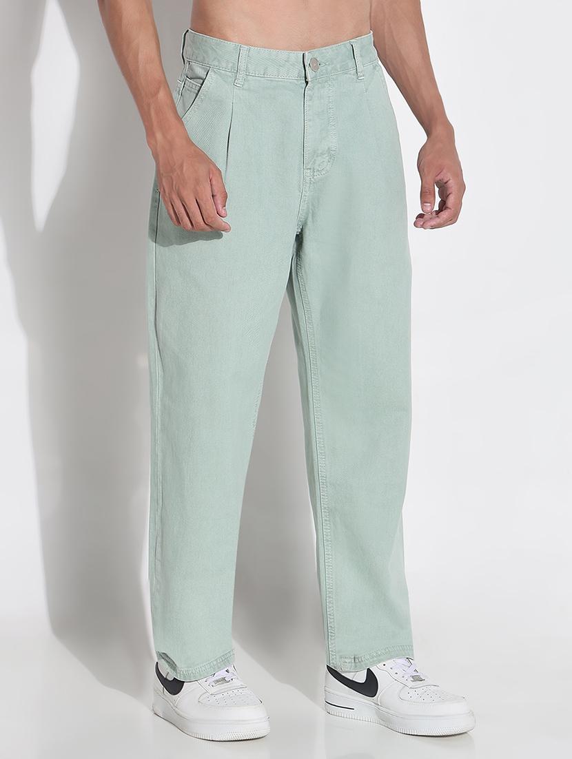 men solid mid rise straight fit jean - 21923943 - Standard Image - 3