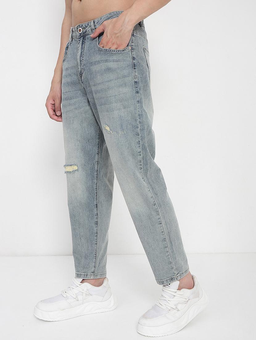 men distressed mid rise straight fit jean - 21923951 - Standard Image - 3