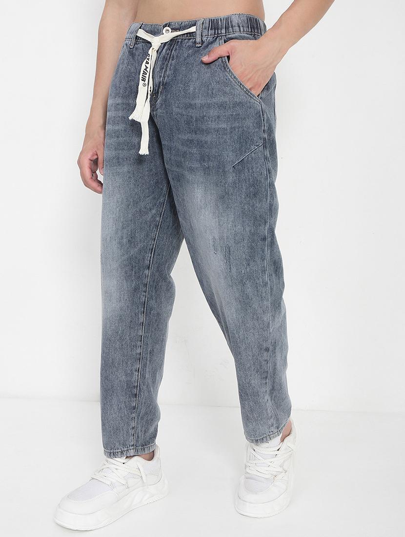 men solid mid rise baggy jean - 21923952 - Standard Image - 3