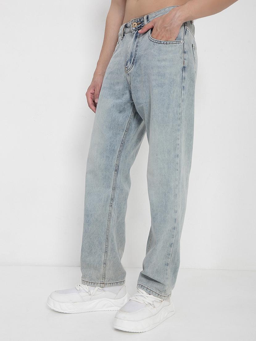 men solid mid rise straight fit jean - 21923953 - Standard Image - 3