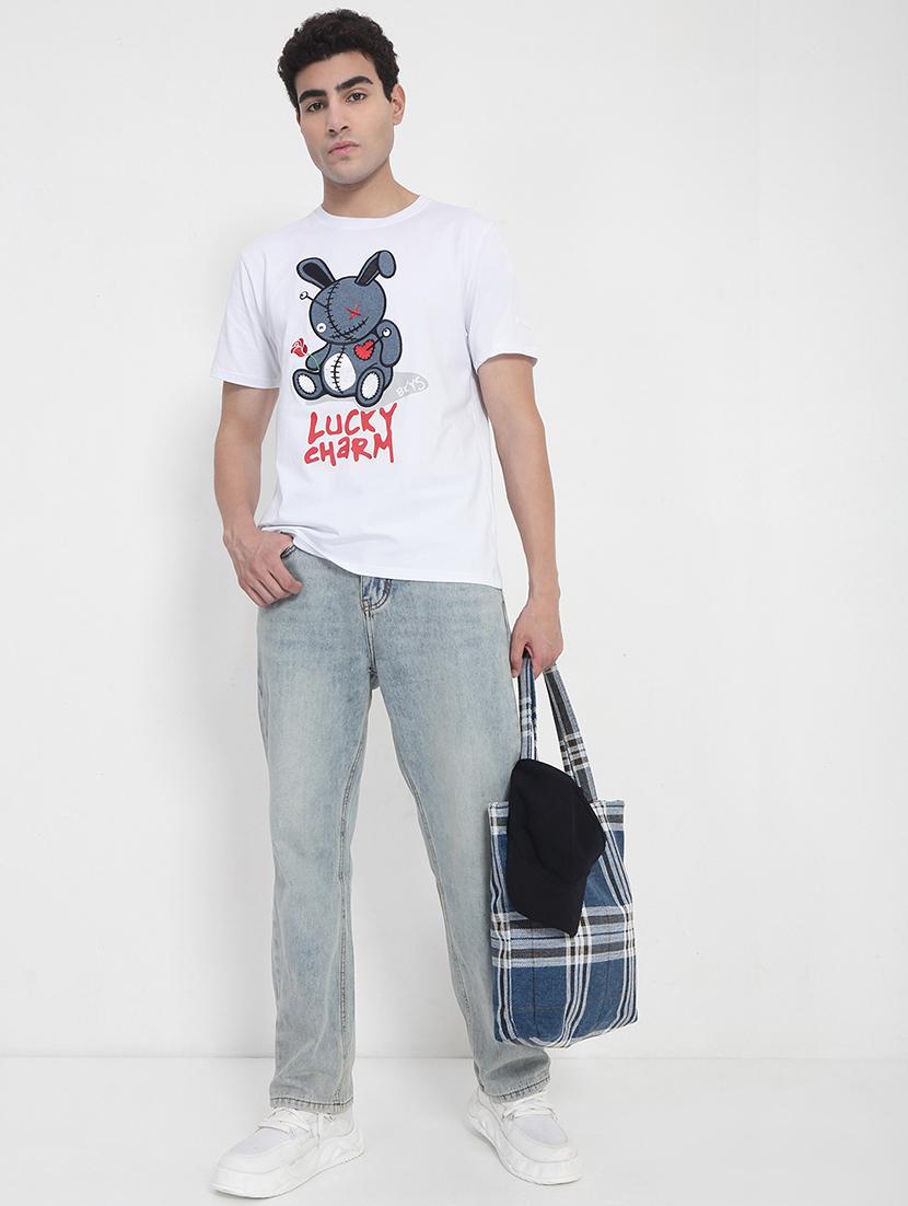 men solid mid rise straight fit jean - 21923953 - Standard Image - 5