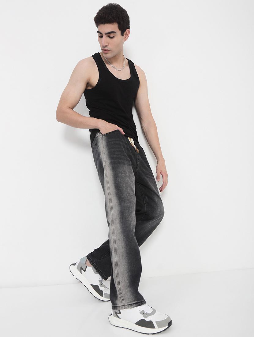 men solid mid rise straight fit jean - 21923954 - Standard Image - 5