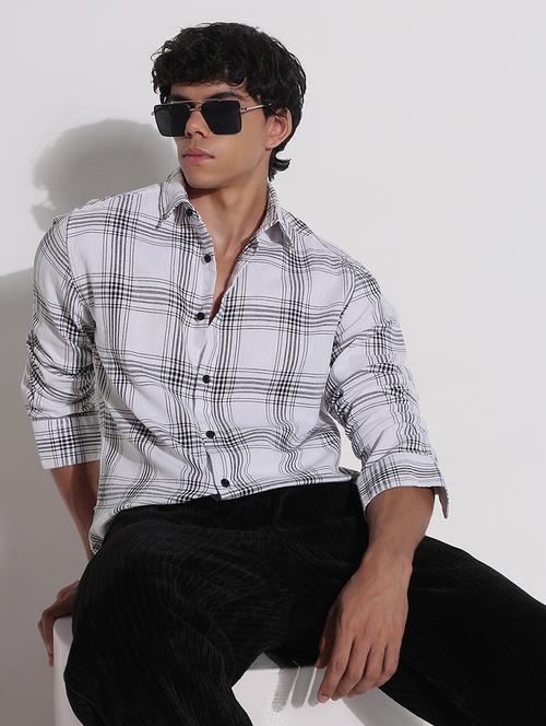 men checkered long sleeve regular fit casual shirt - 21923969 - Standard Image - 0