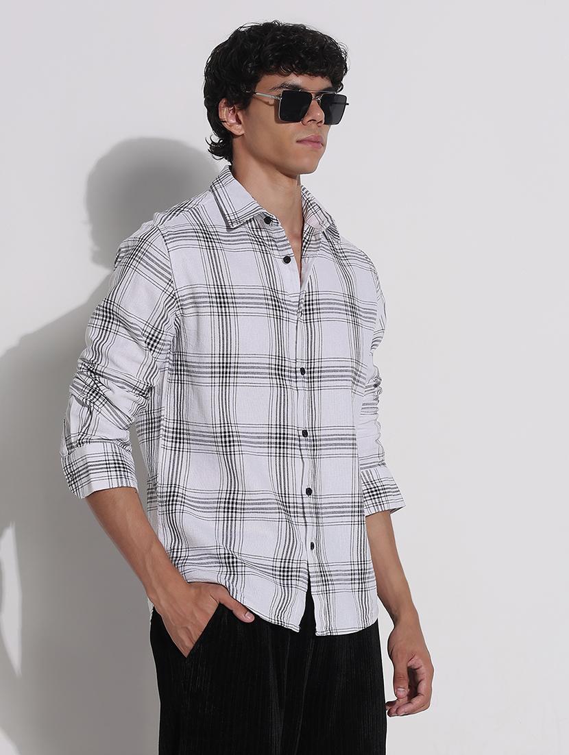 men checkered long sleeve regular fit casual shirt - 21923969 - Standard Image - 3