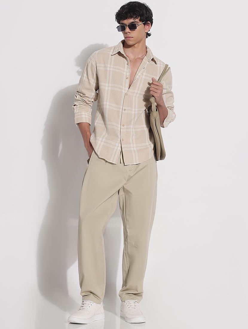 men checkered long sleeve regular fit casual shirt - 21923970 - Standard Image - 5