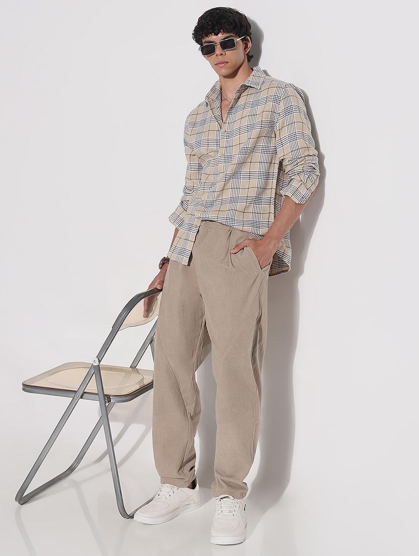 men checkered long sleeve regular fit casual shirt - 21923974 - Standard Image - 5