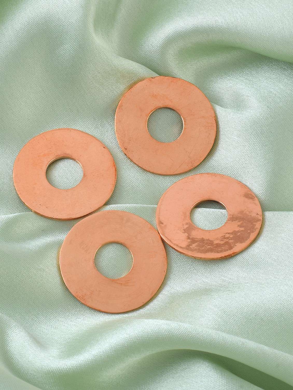 pure copper hole coins set of 4