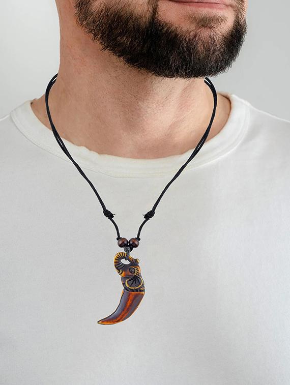 elephant shaped tribal necklace - 21924042 - Standard Image - 3