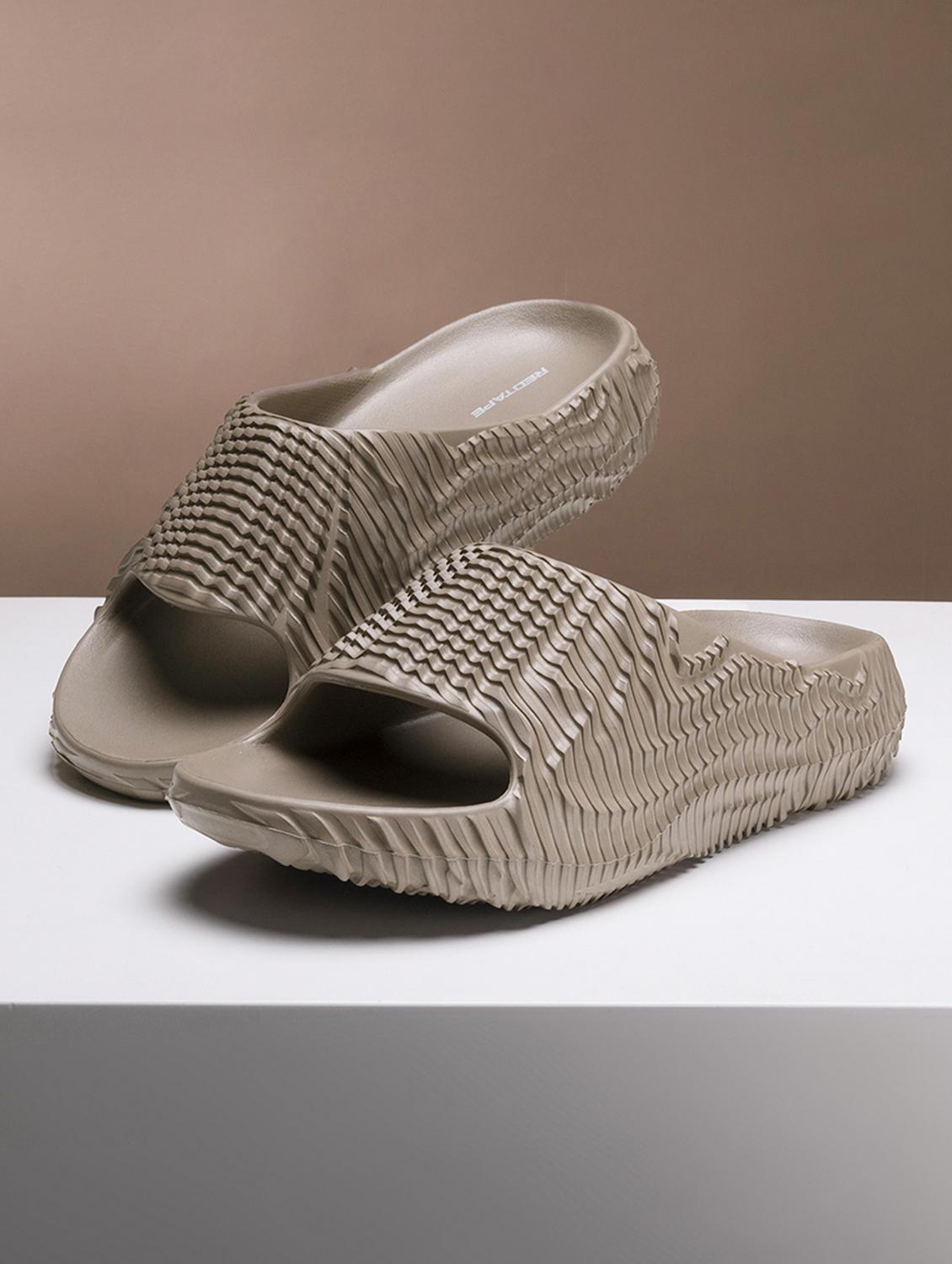 men open toe slip on slider - 21924187 -  Zoom Image - 0