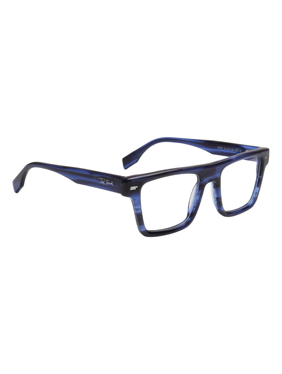 ted smith blue square premium italian acetate frames for unisex - 21924291 -  Standard Image - 3