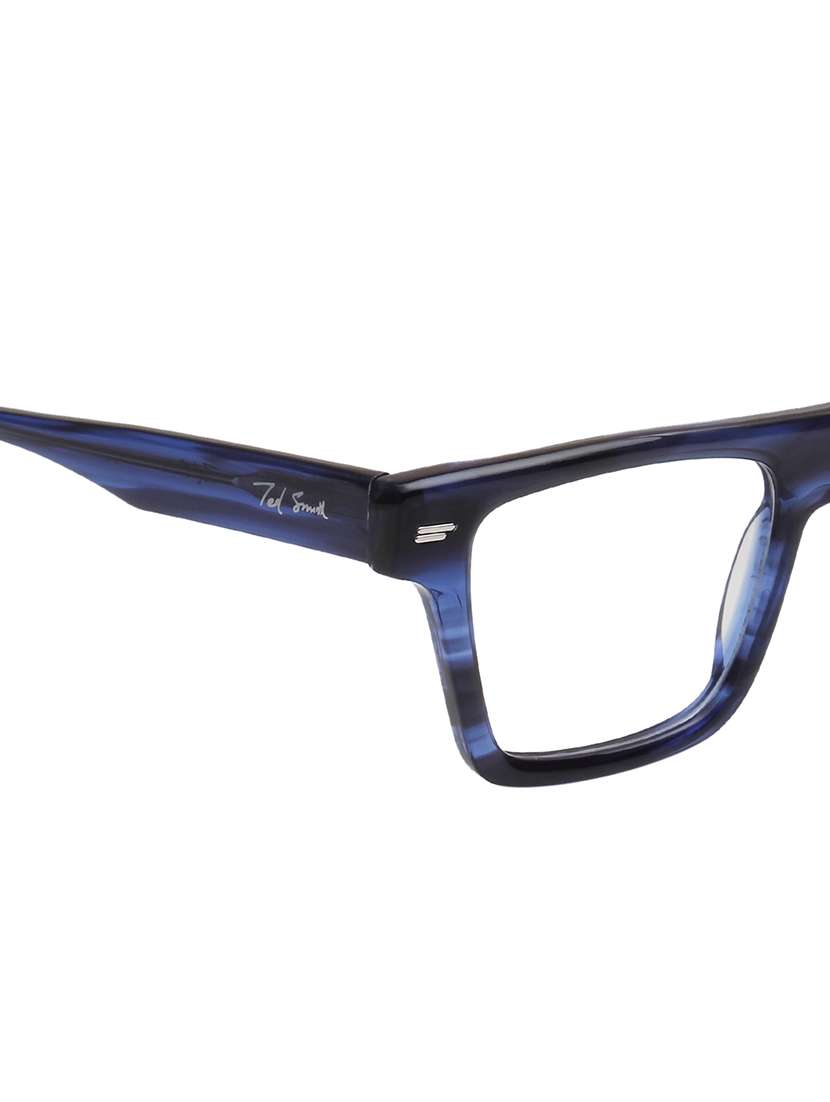 ted smith blue square premium italian acetate frames for unisex - 21924291 -  Standard Image - 5