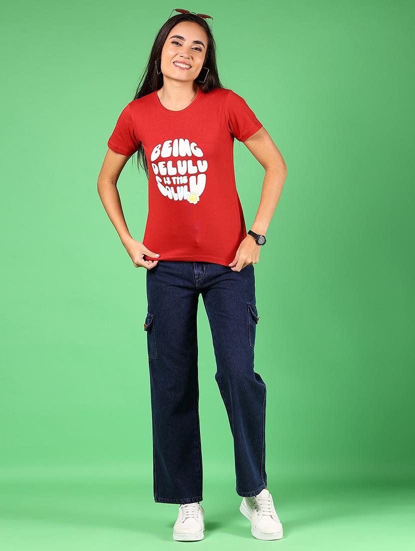 women typographic short sleeve t-shirt - 21924528 - Standard Image - 5