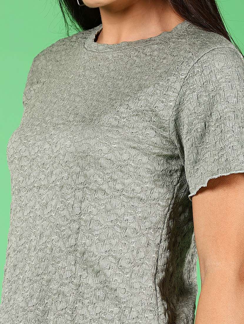 women self designed short sleeves top - 21924536 - Standard Image - 5