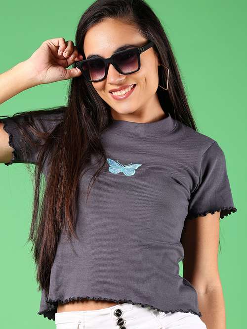 women solid short sleeves regular top - 21924538 -  Standard Image - 0