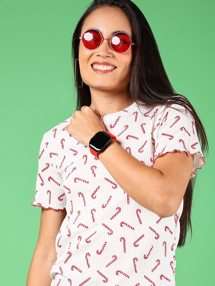 women printed short sleeves regular top - 21924546 - Zoom Image - 0