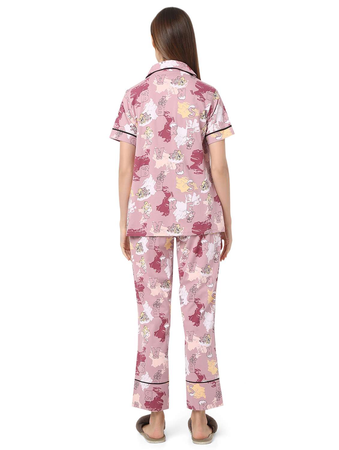 women printed nightwear pyjama set - 21924592 -  Standard Image - 3