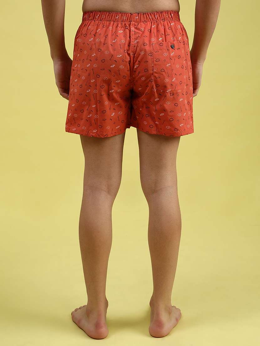 men printed mid rise loungewear boxer - 21924739 -  Standard Image - 3