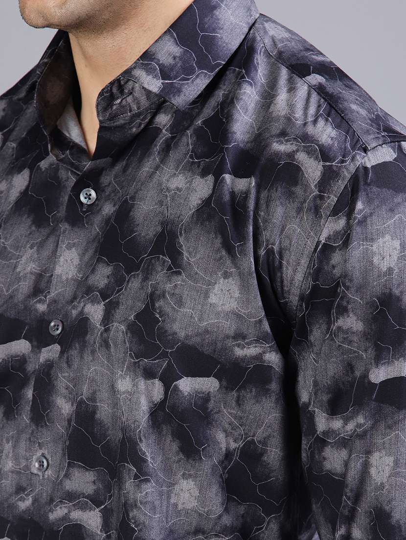 men printed long sleeve regular fit casual shirt - 21924798 -  Standard Image - 5