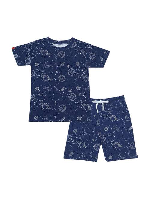 boys printed short sleeves co-ord set - 21924838 -  Standard Image - 0