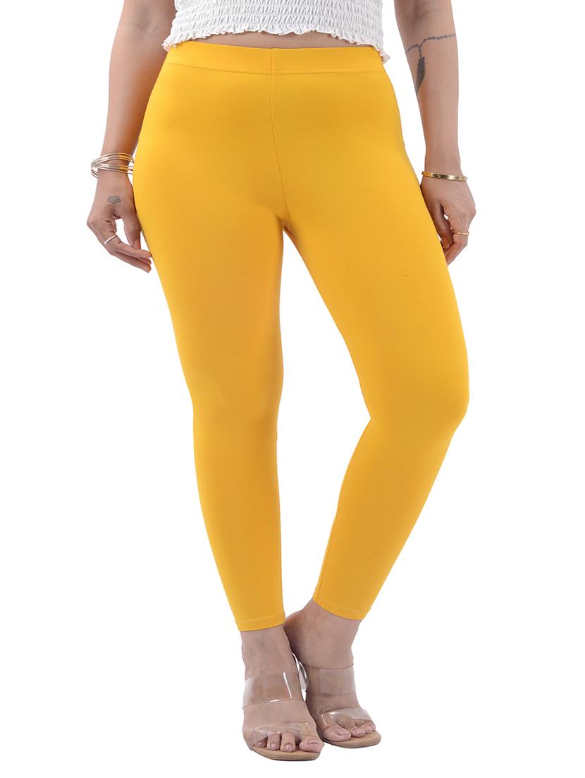 women solid mid rise ankle length legging - 21925193 -  Zoom Image - 0