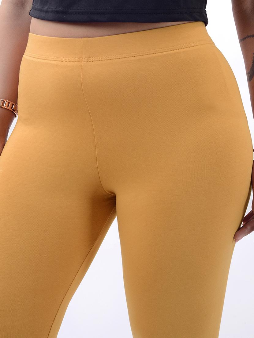 women solid mid rise ankle length legging - 21925196 - Standard Image - 3