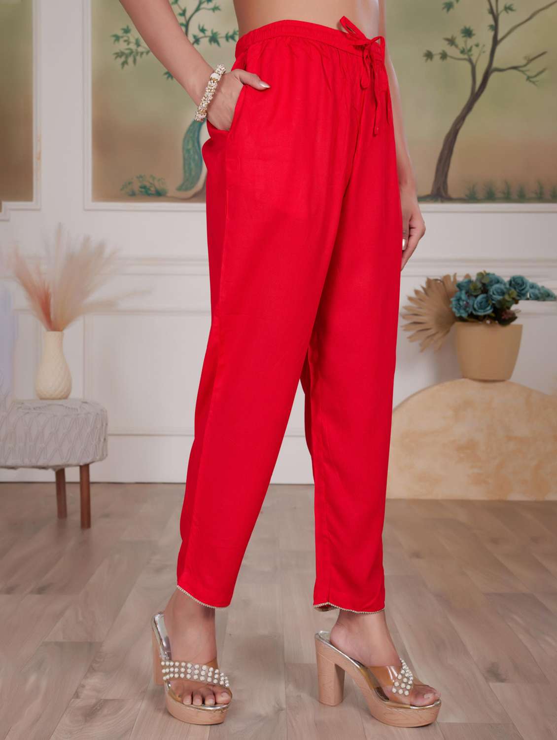 women three quarter sleeve kurta pant with dupatta set - 21925224 -  Standard Image - 3