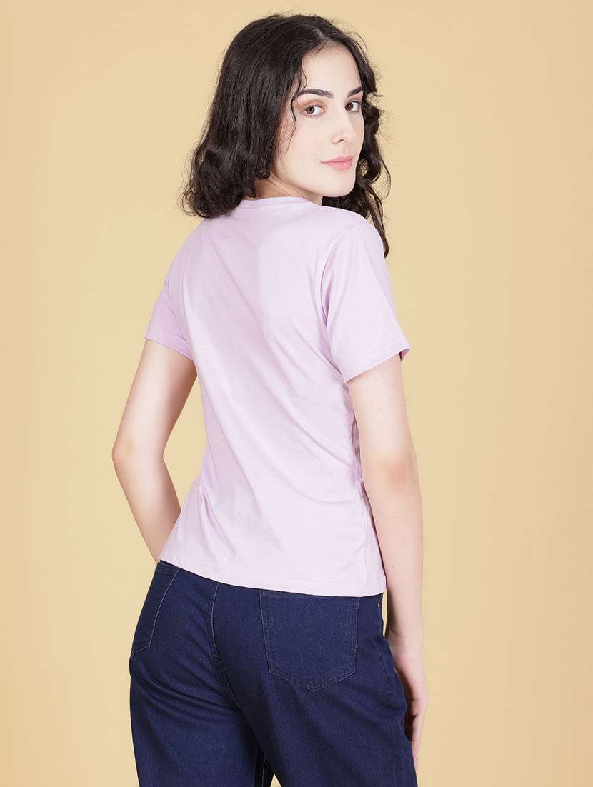 women printed short sleeve regular fit t-shirt - 21925311 -  Standard Image - 3
