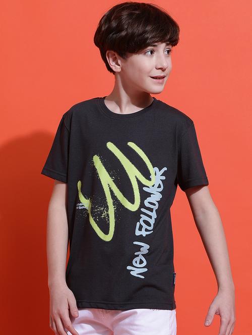 boys printed round neck casual t-shirt - 21925482 -  Standard Image - 0