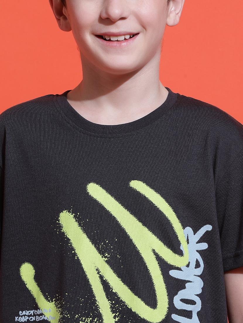 boys printed round neck casual t-shirt - 21925482 - Standard Image - 3