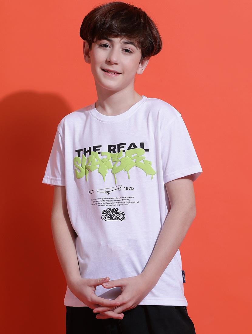 boys printed short sleeve regular fit t-shirt - 21925483 - Zoom Image - 0