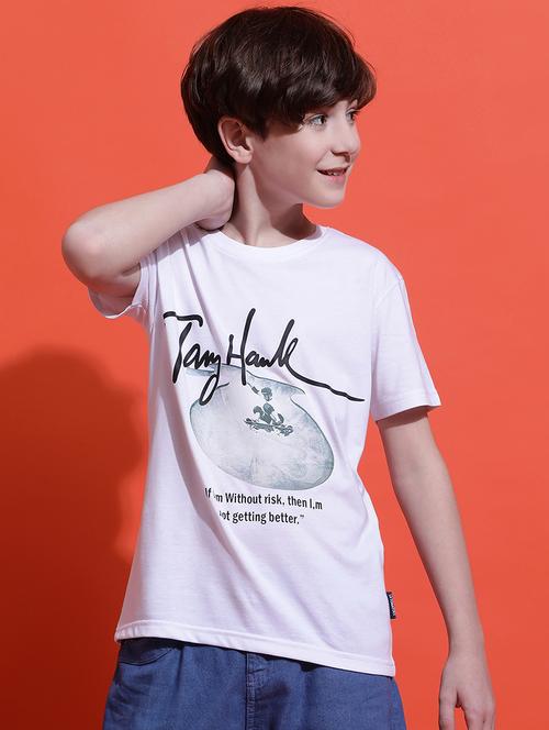 boys printed short sleeve regular fit t-shirt - 21925485 - Standard Image - 0