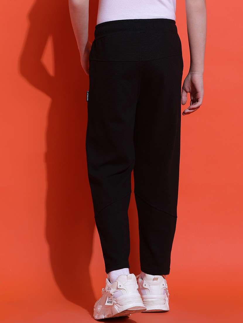 black cotton blend track wear - 21925492 - Standard Image - 3