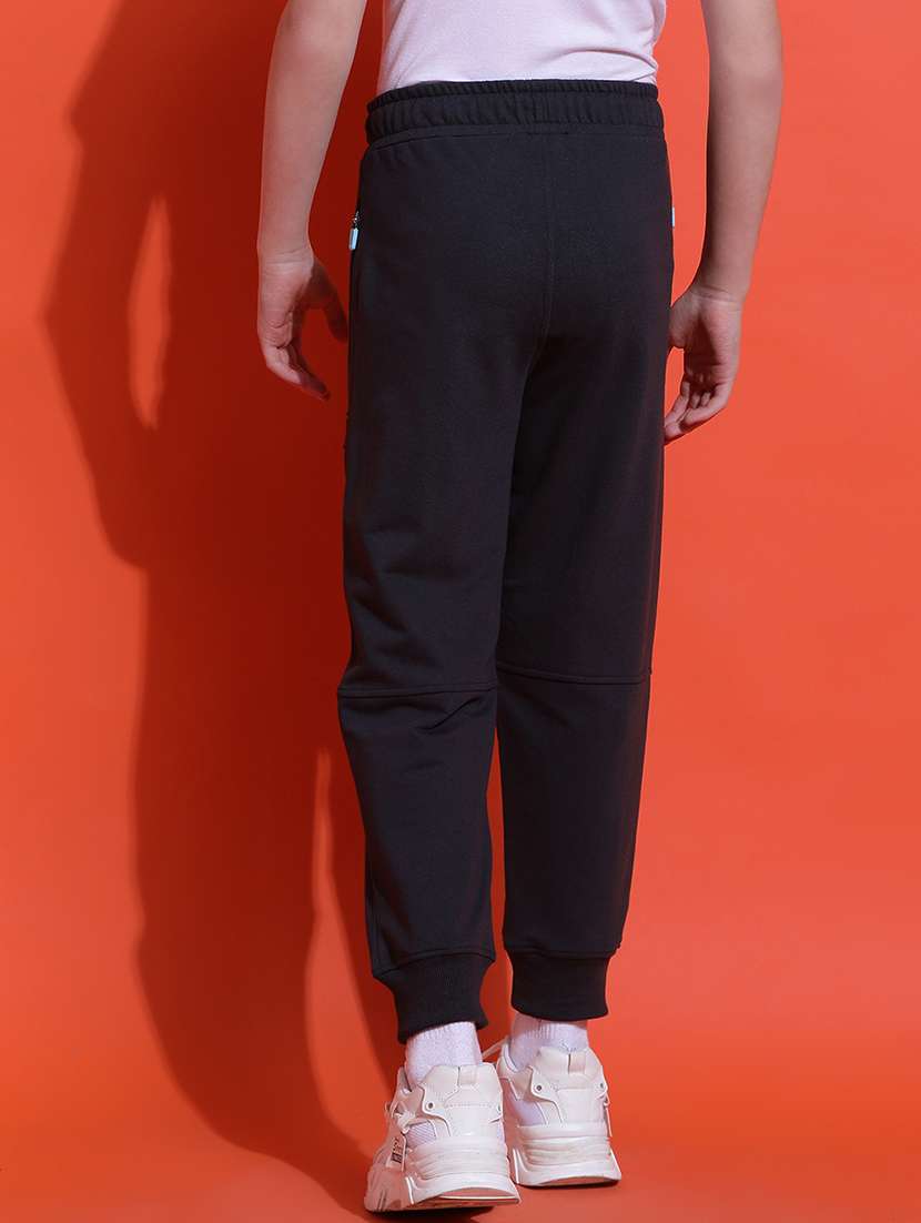 boys solid mid rise regular fit jogger - 21925495 - Standard Image - 3
