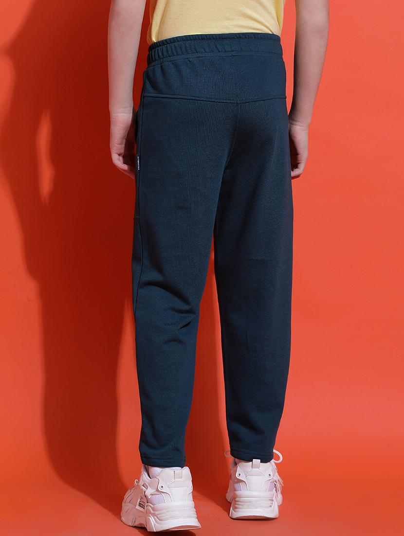 boys solid mid rise regular fit track pant - 21925498 - Standard Image - 3