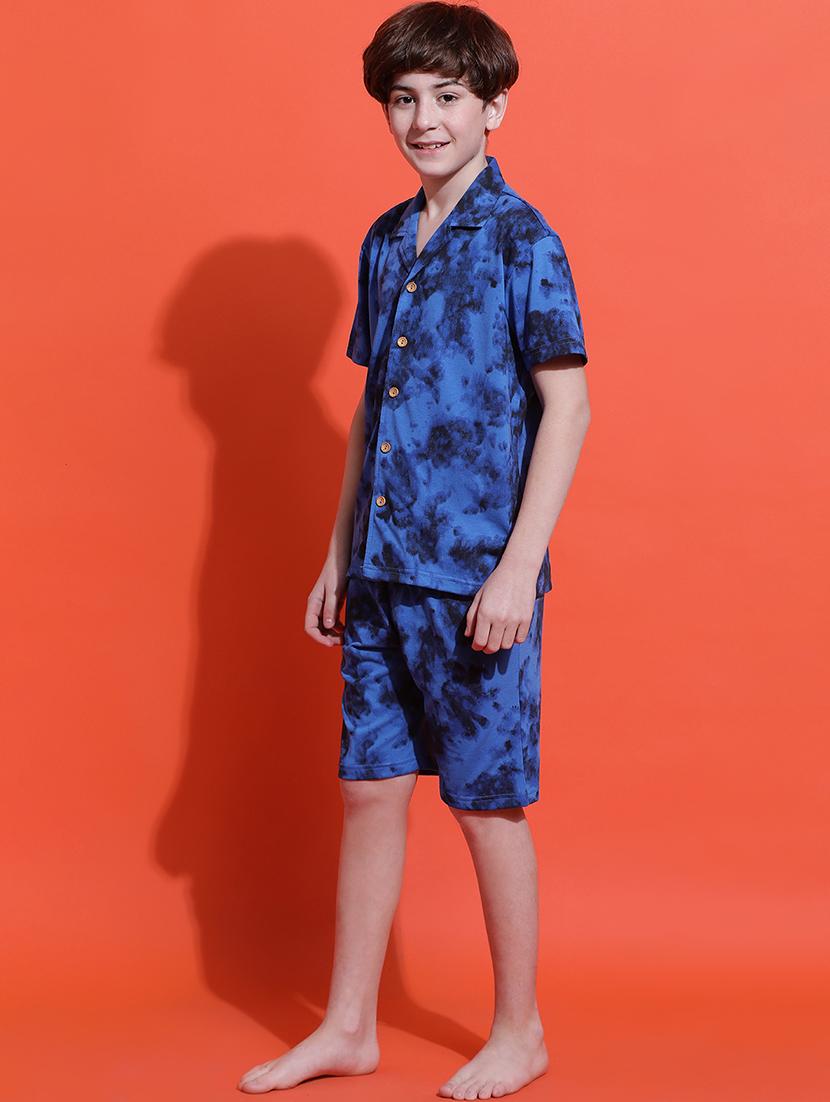 boys camouflage print nightwear shorts set - 21925504 - Standard Image - 3