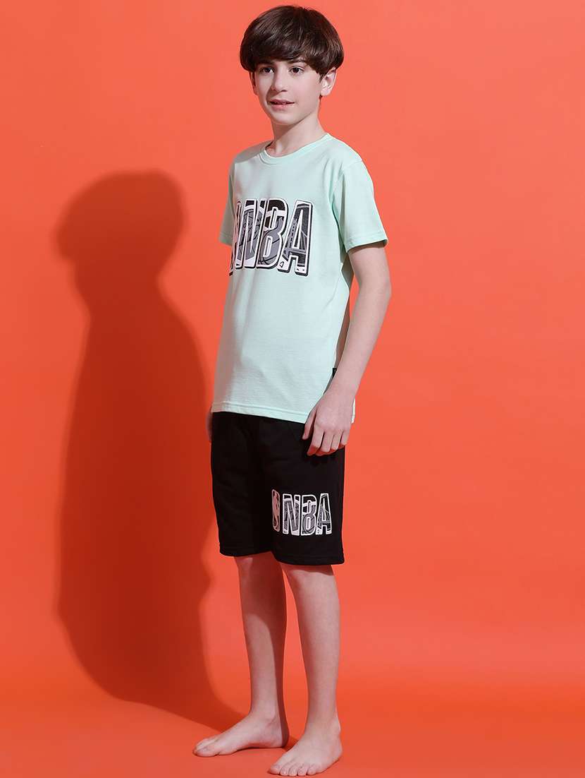 boys printed nightwear shorts set - 21925509 -  Standard Image - 3