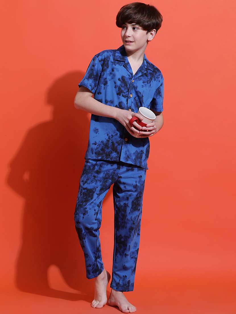 boys camouflage print nightwear pyjama set