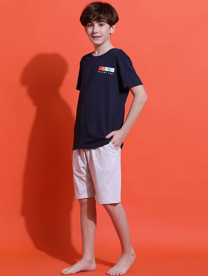 boys printed nightwear shorts set - 21925513 -  Standard Image - 3